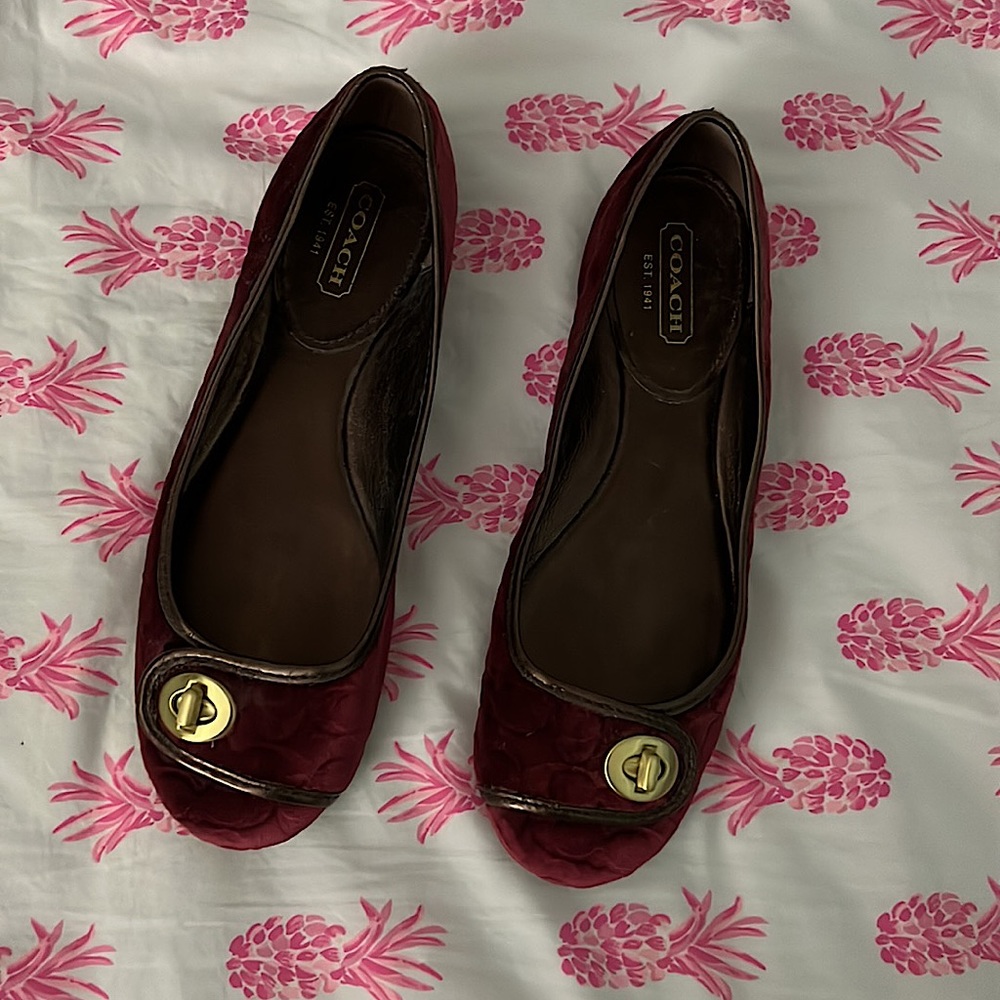 💯Authentic Coach Flats